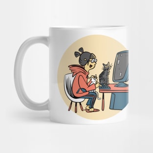 GAMER GIRL WITH CATS Mug